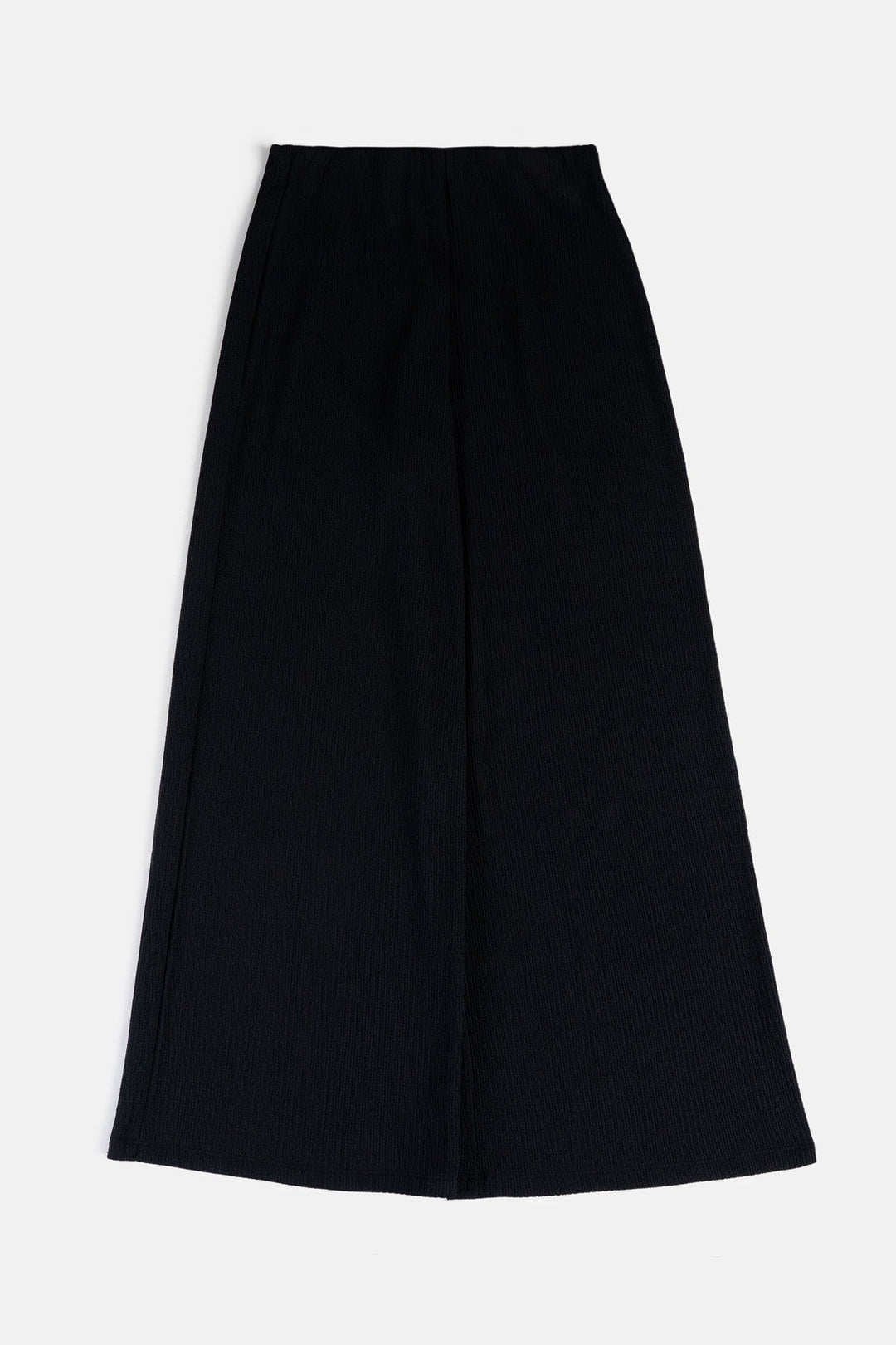 BLACK TEXTURED PANTS