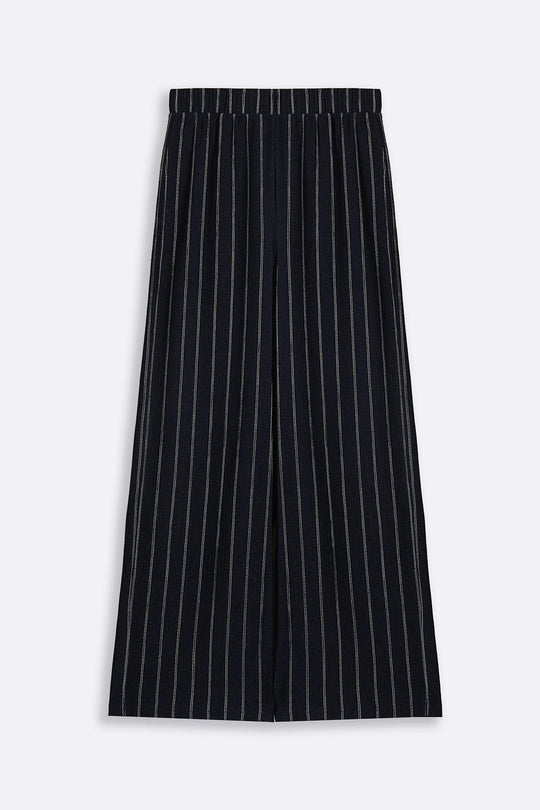NAVY STRIPPED PANTS