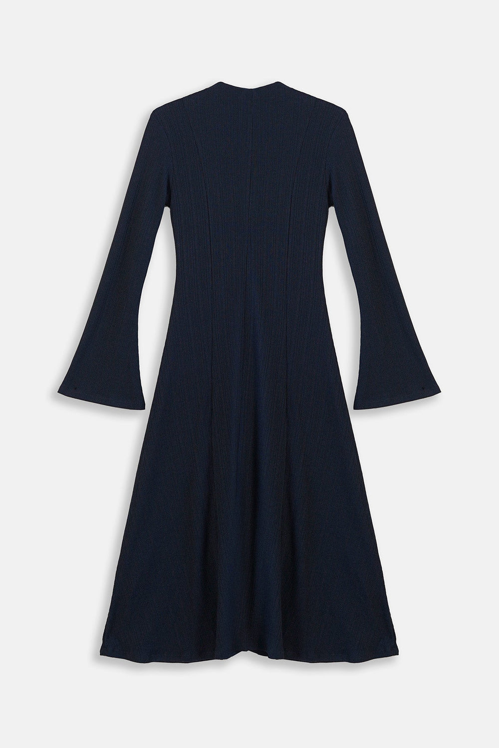 NAVY FIT & FLARE DRESS