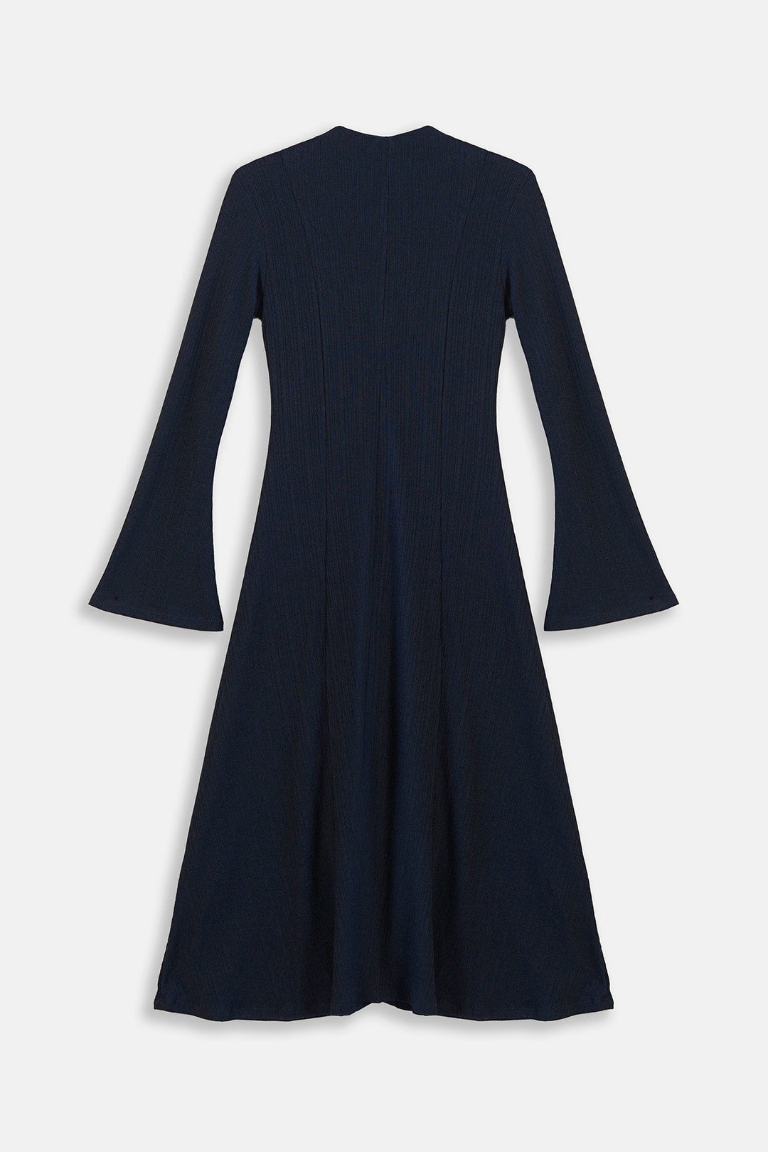 NAVY FIT & FLARE DRESS