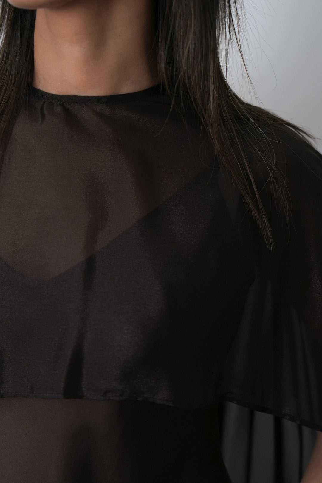 DATE NIGHT DRESS WITH CAPELET