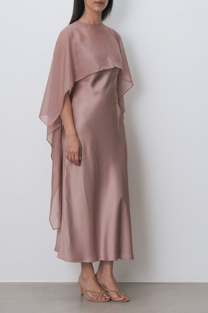 DATE NIGHT DRESS WITH CAPELET