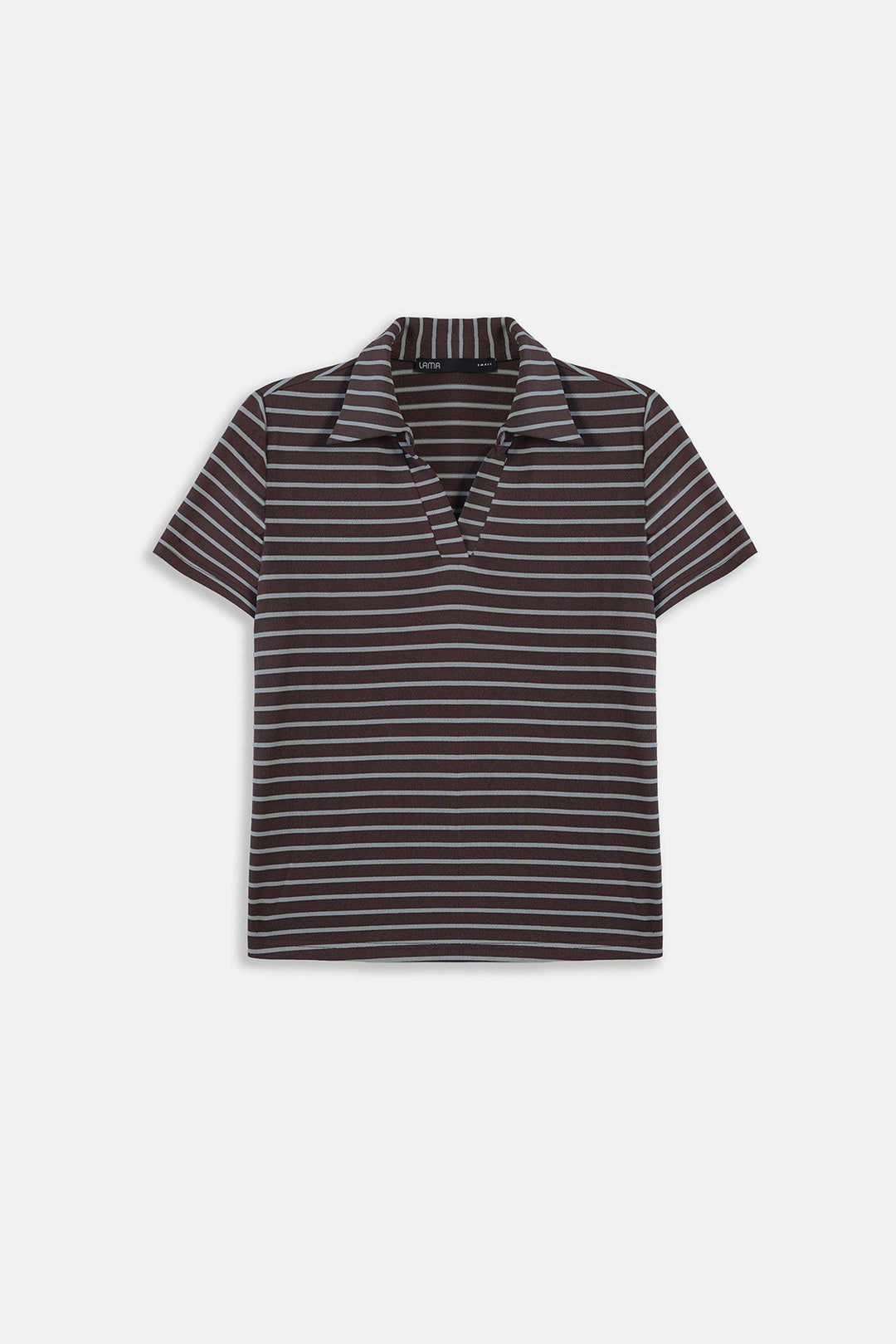 BROWN GREY-YARN DYED HENLEY