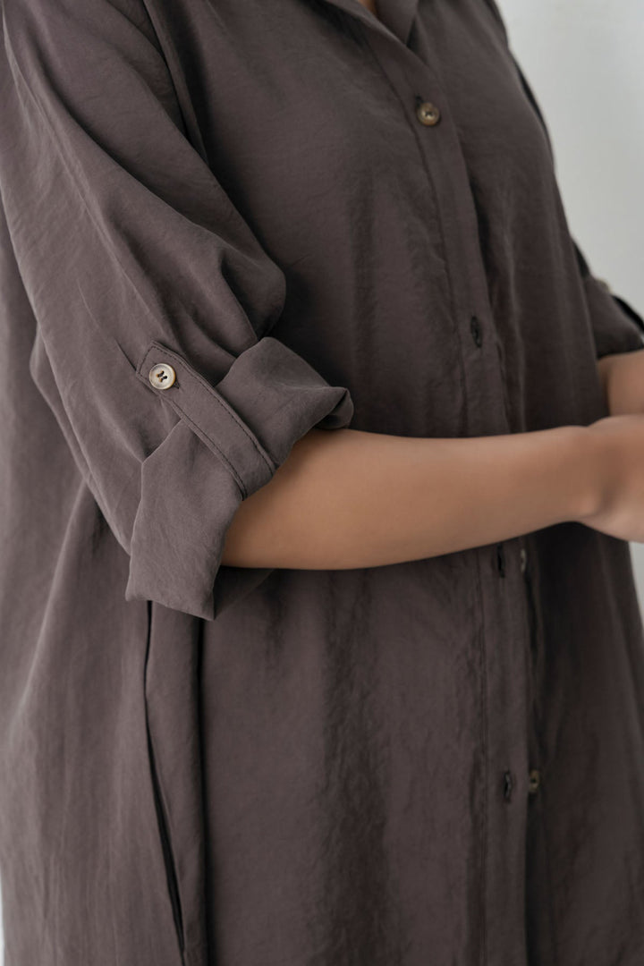 CHOCOLATE STONEWASH TUNIC