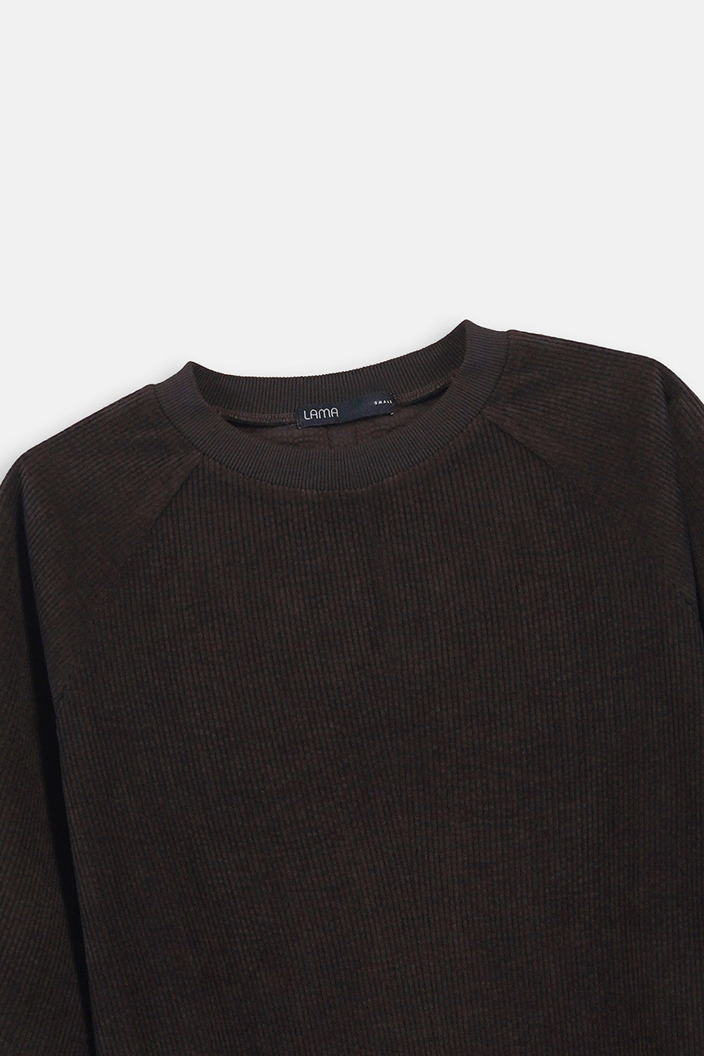BROWN CORDUROY STRETCHY SHIRT