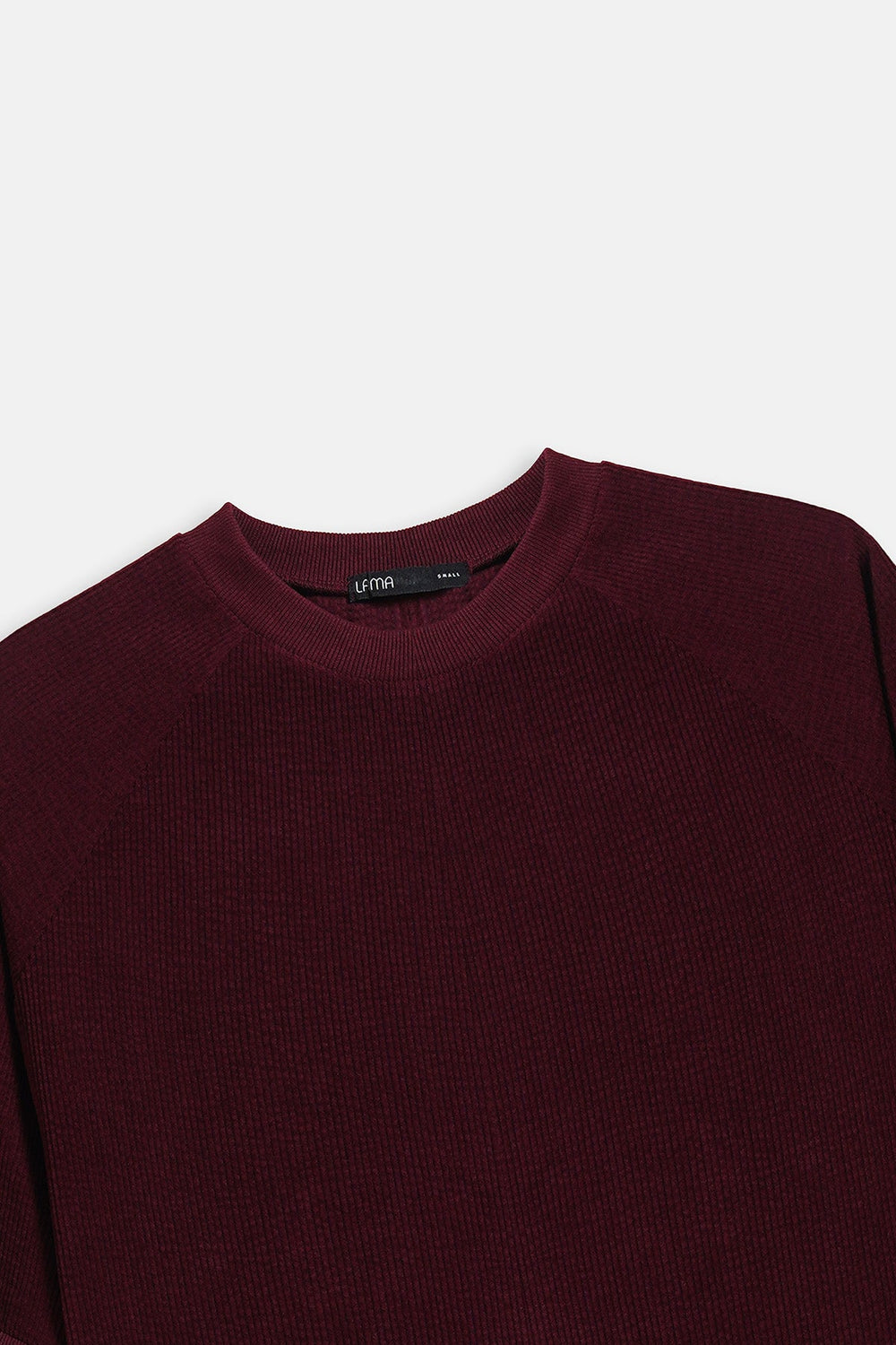 BURGUNDY CORDUROY STRETCHY SHIRT