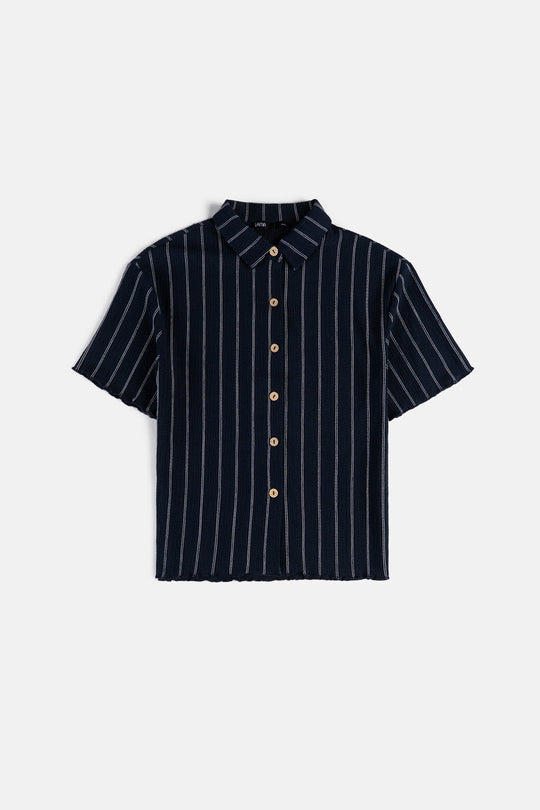 NAVY STRIPPED SHIRT