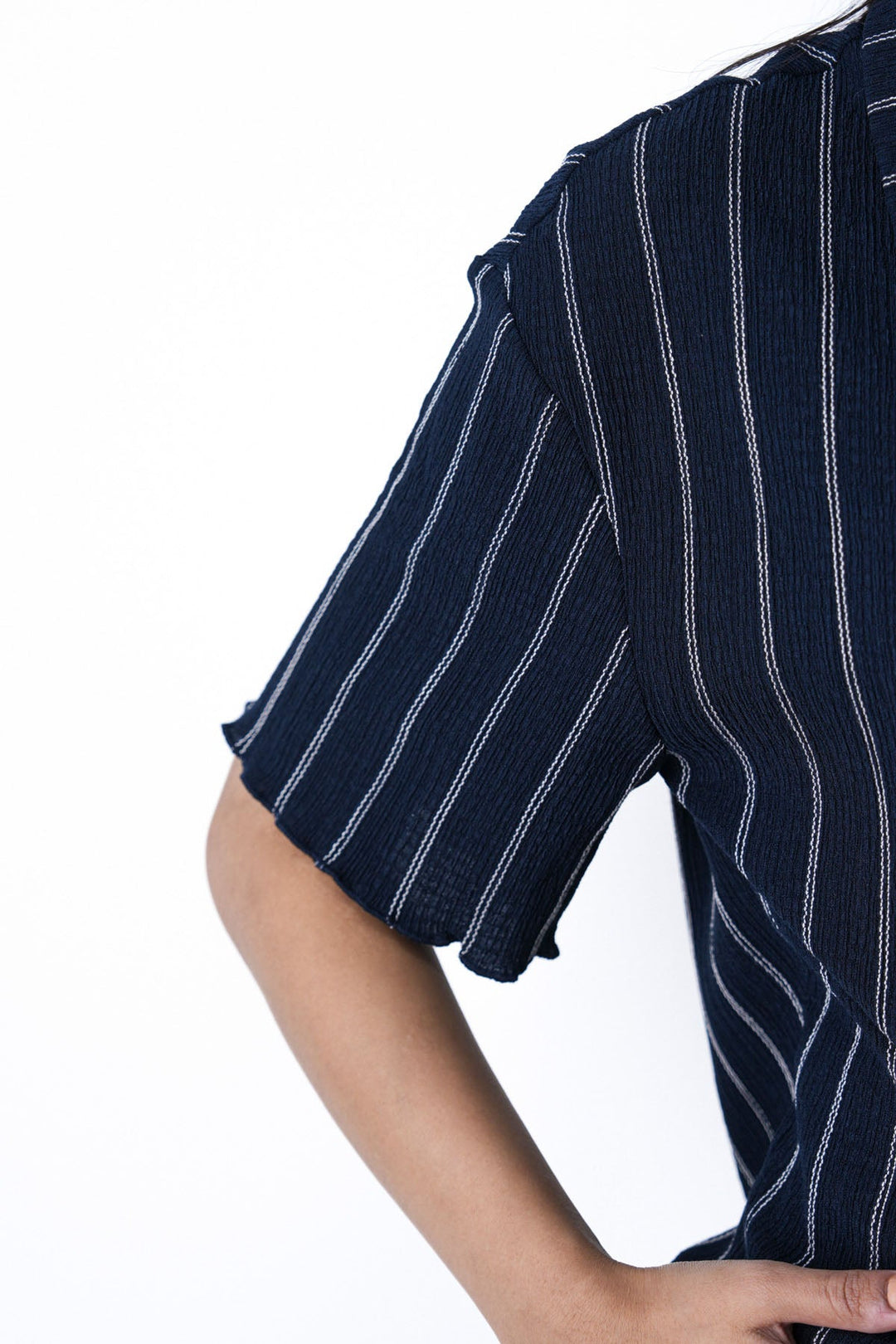 NAVY STRIPPED SHIRT