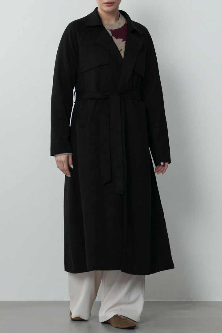 TRENCH SUEDETTE COAT
