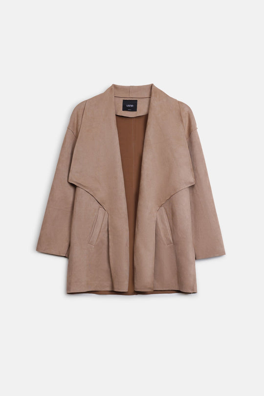 WATERFALL SUEDETTE COAT
