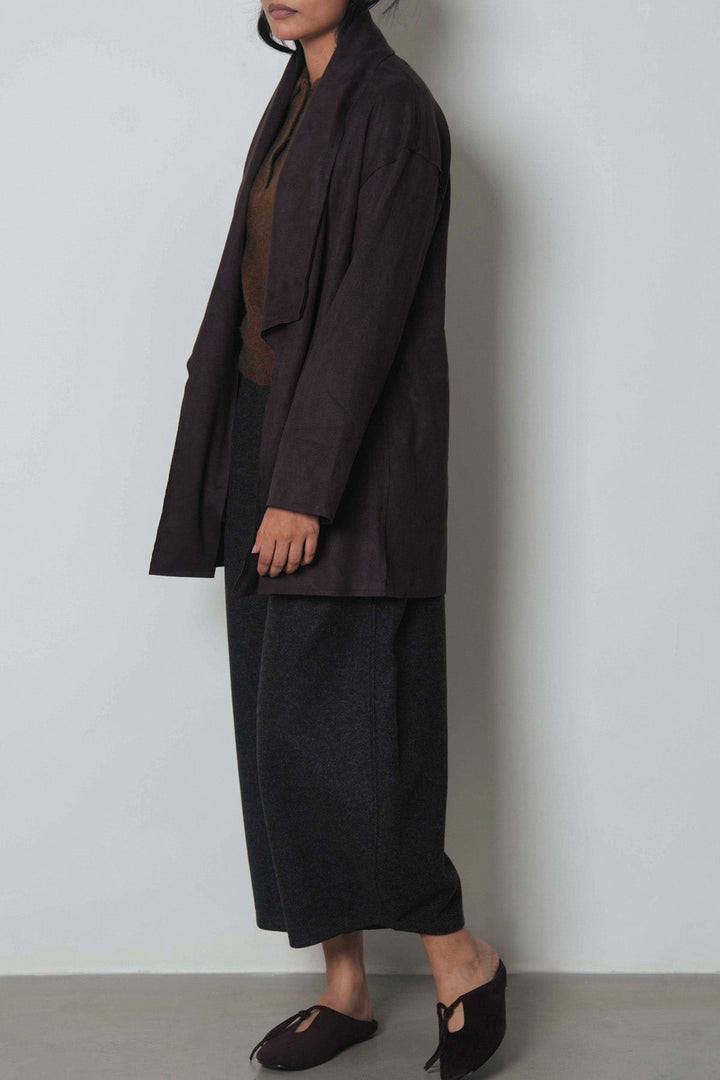 WATERFALL SUEDETTE COAT