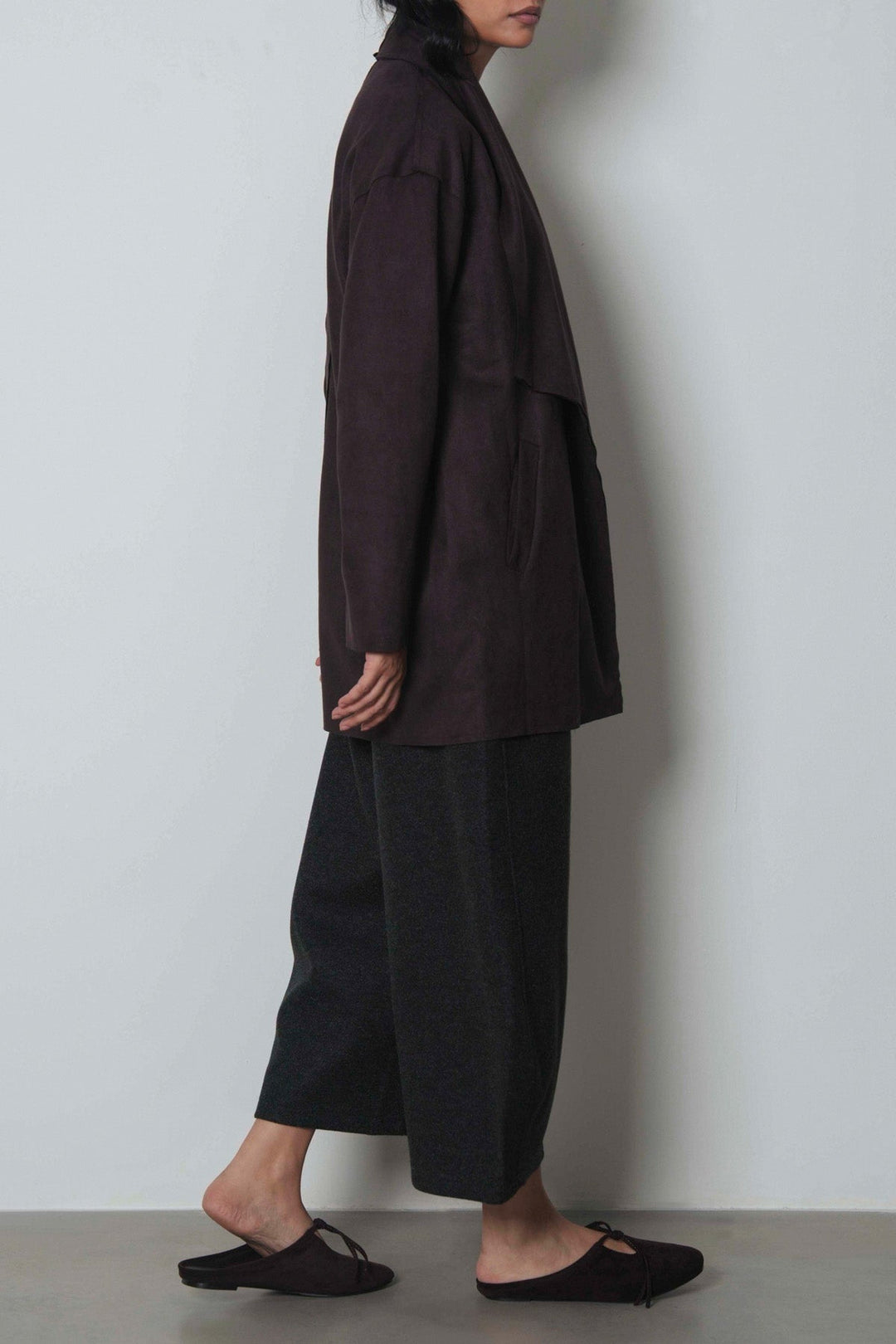 WATERFALL SUEDETTE COAT