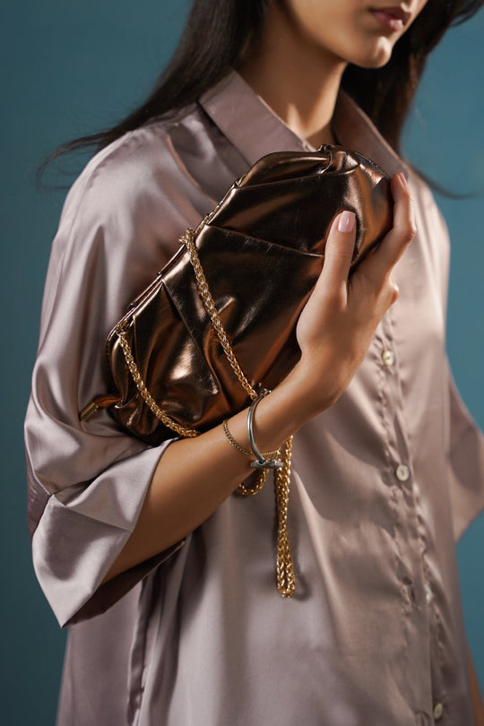 BRONZE AFTER PARTY CLUTCH