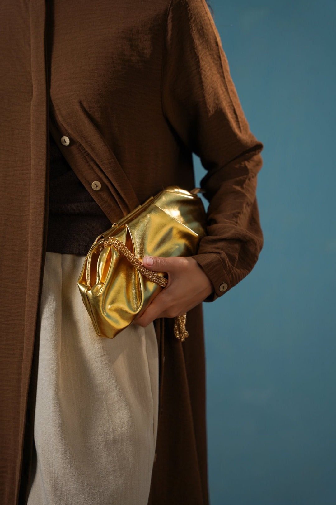 GOLD AFTER PARTY CLUTCH