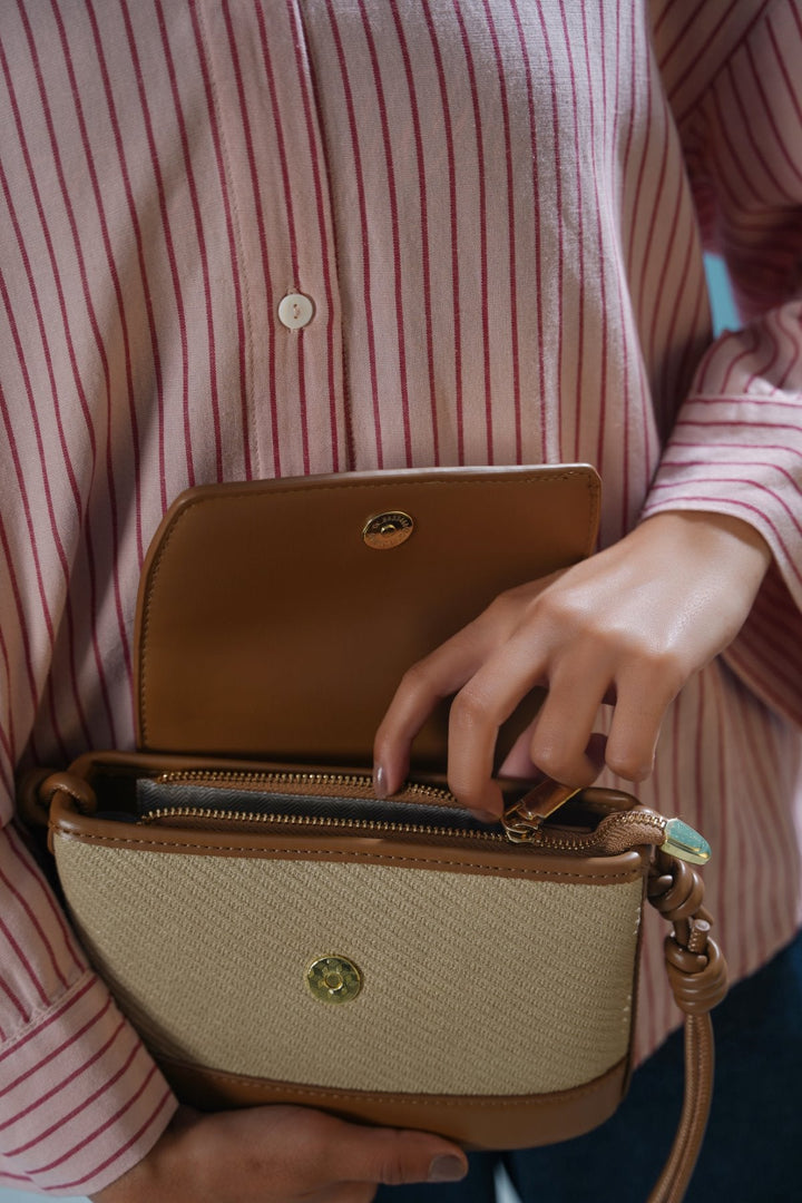 BEIGE TOLEDO CROSSBODY