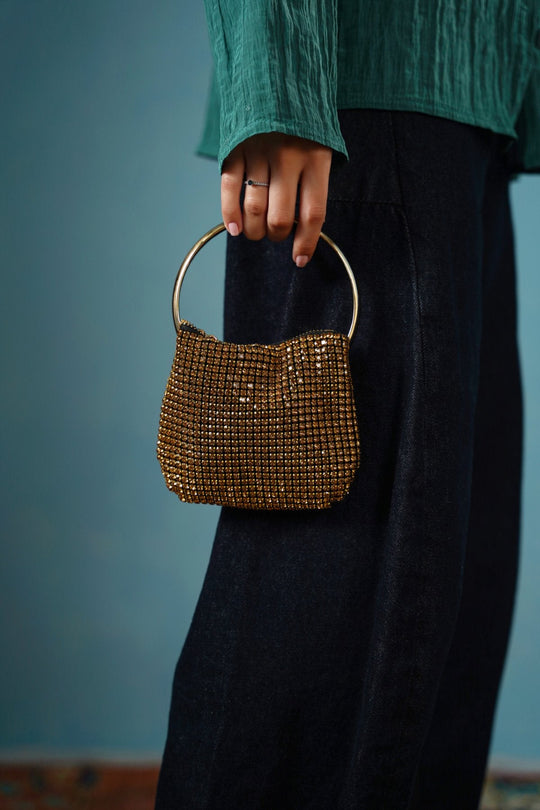 GOLD NIGHT OUT MINI PURSE