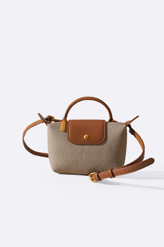 BEIGE SMALL LOTUS CROSSBODY