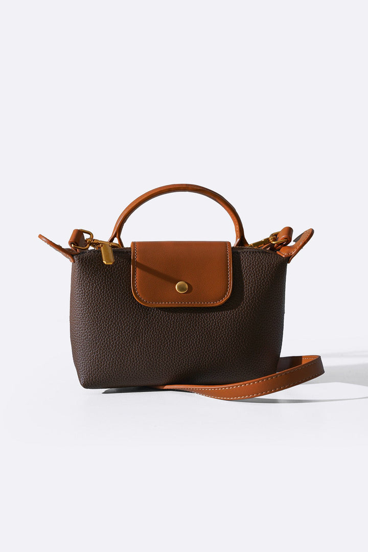 COFFEE SMALL LOTUS CROSSBODY