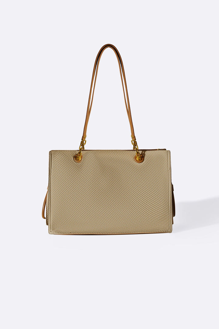 BEIGE GARRETTE LARGE TOTE