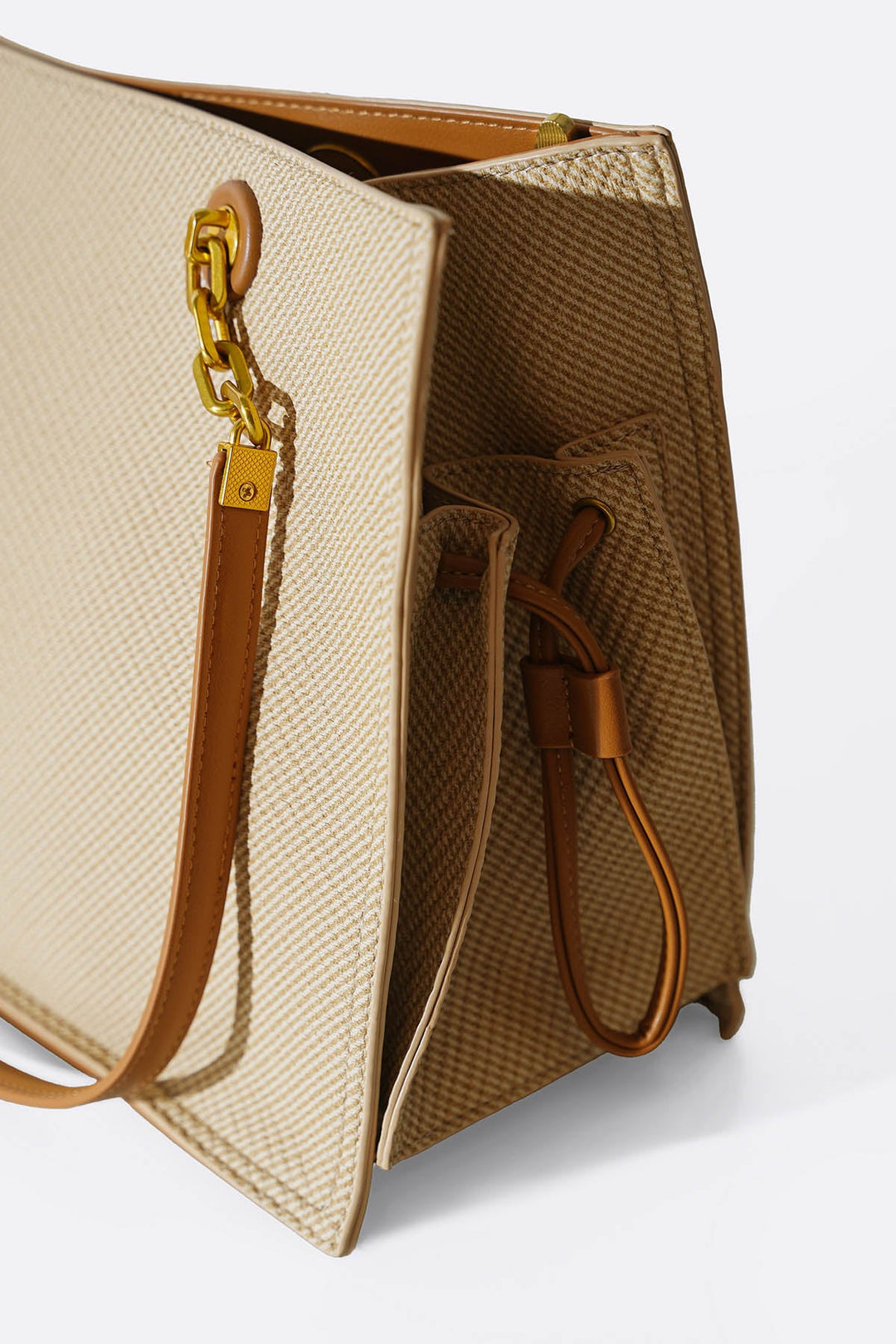 BEIGE GARRETTE LARGE TOTE