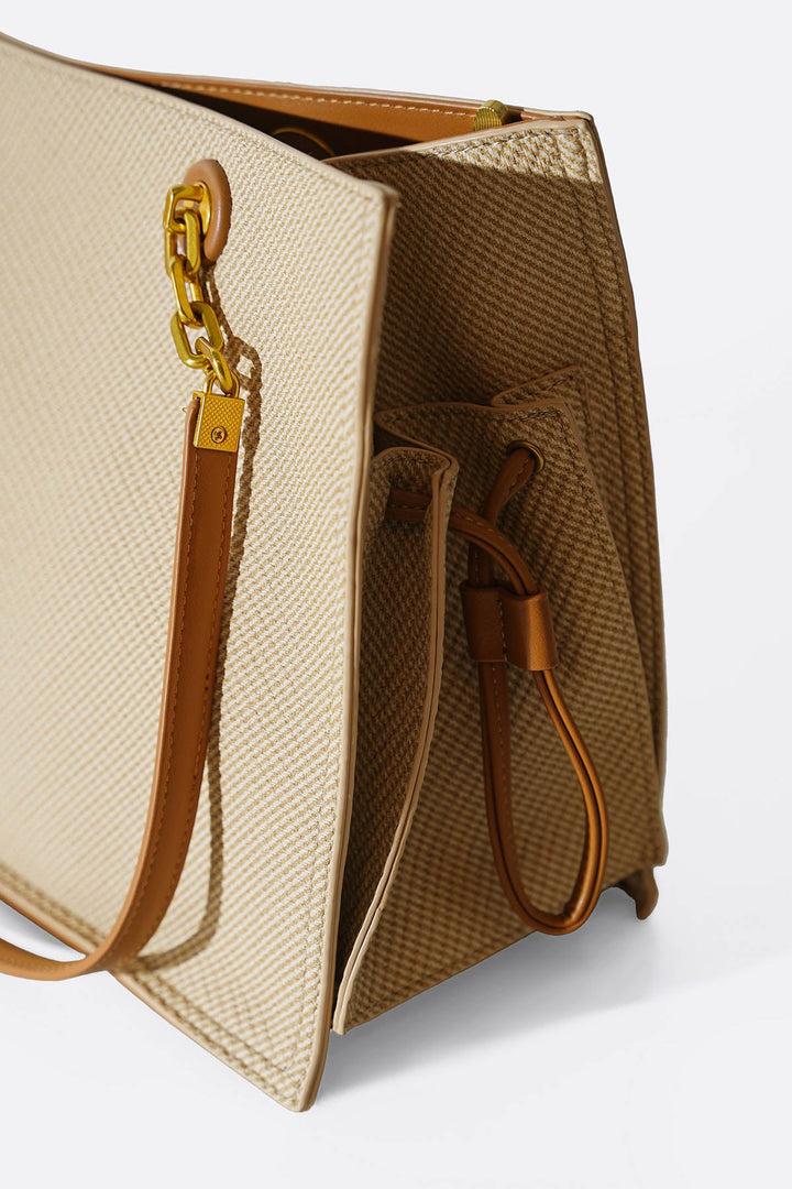 BEIGE GARRETTE LARGE TOTE