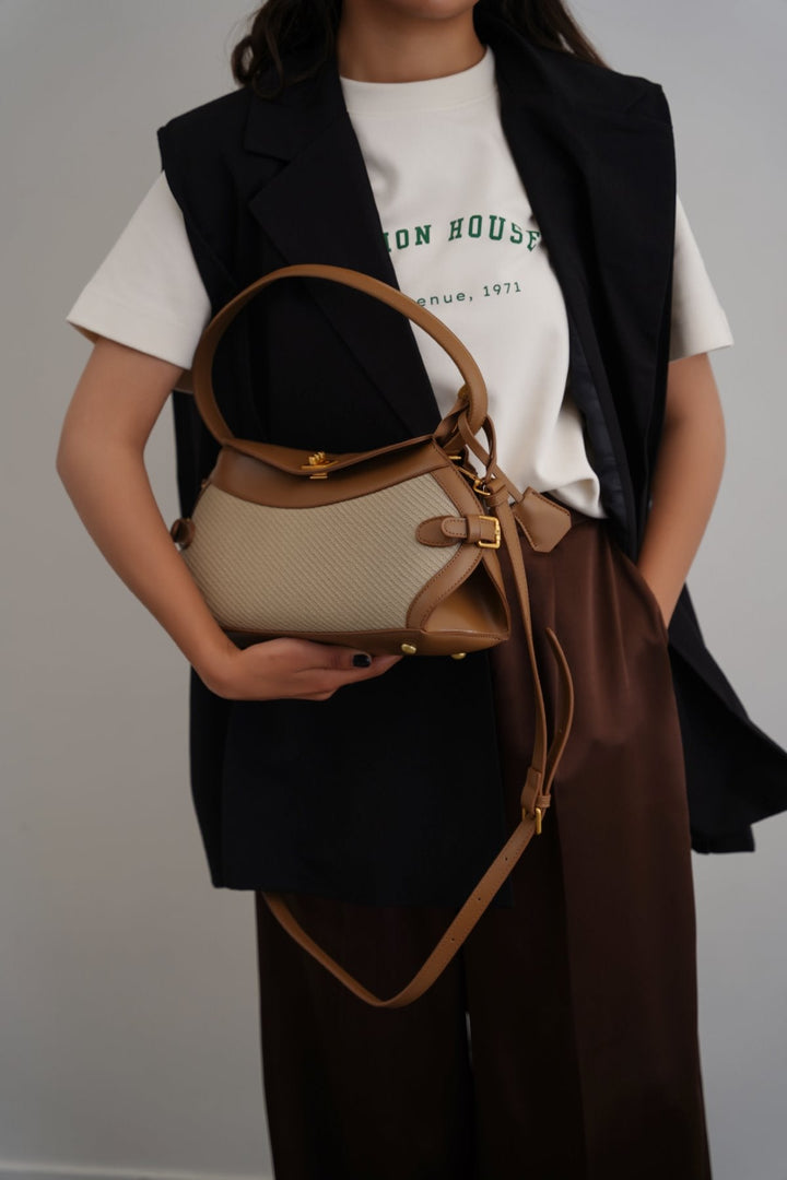 CREAM MEADOW SHOULDER BAG