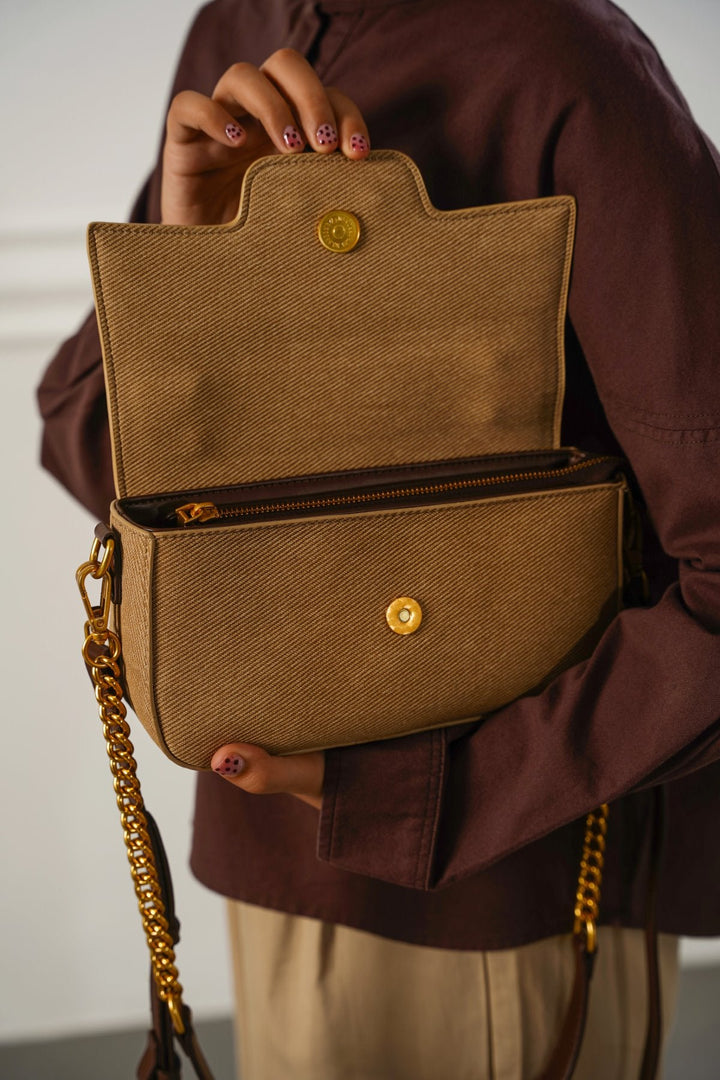 COFFEE YOLU TOP HANDLE BAG
