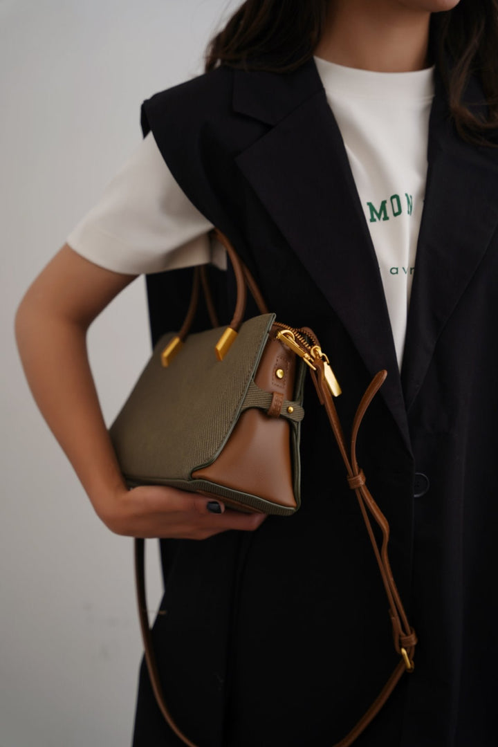 GREEN OAKLAND HANDLE BAG