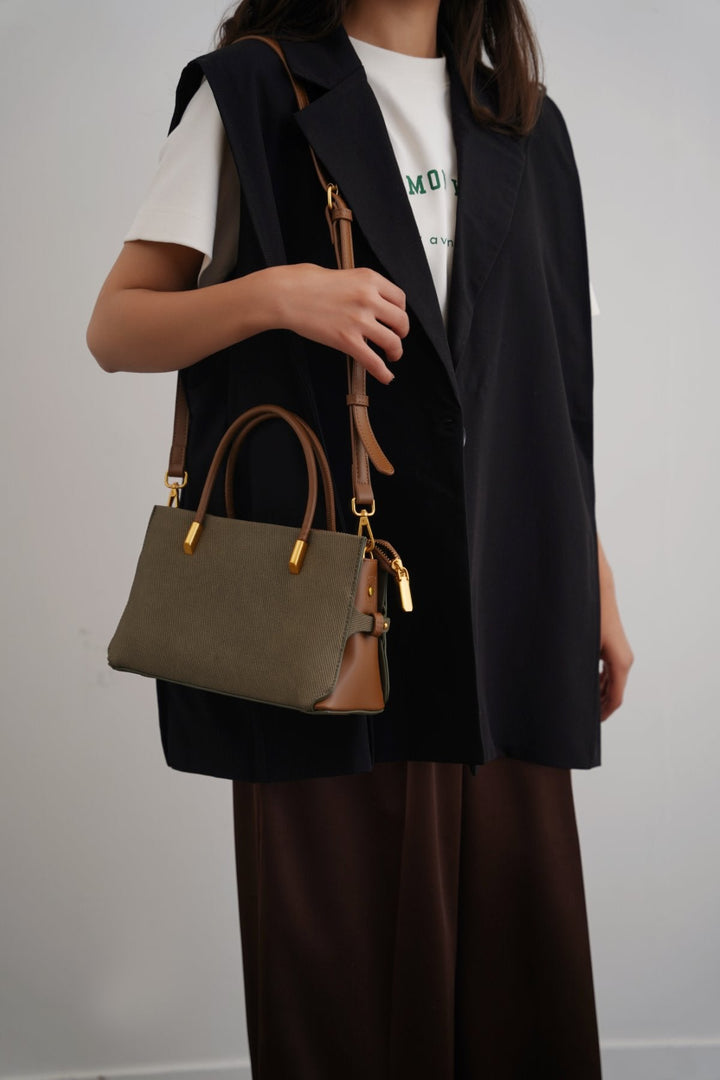 GREEN OAKLAND HANDLE BAG