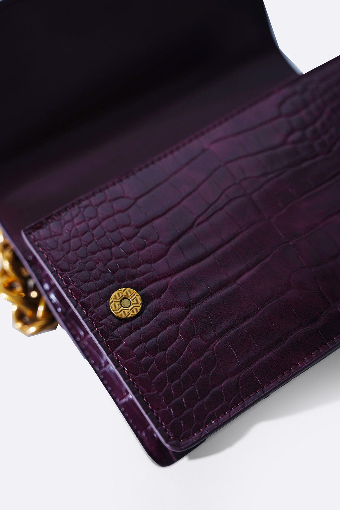 BURGUNDY BOXY STATEMENT BAG