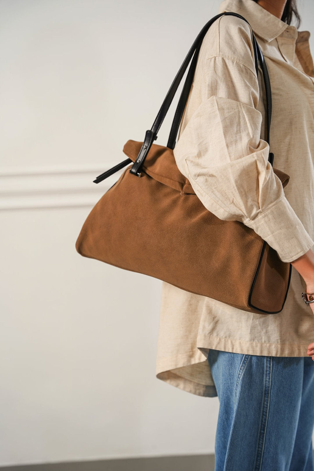 TAUPE BARBAROS TOTE
