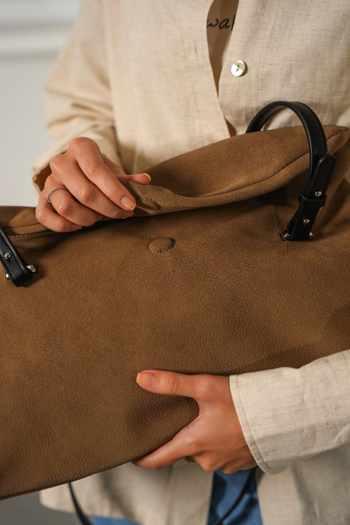 TAUPE BARBAROS TOTE