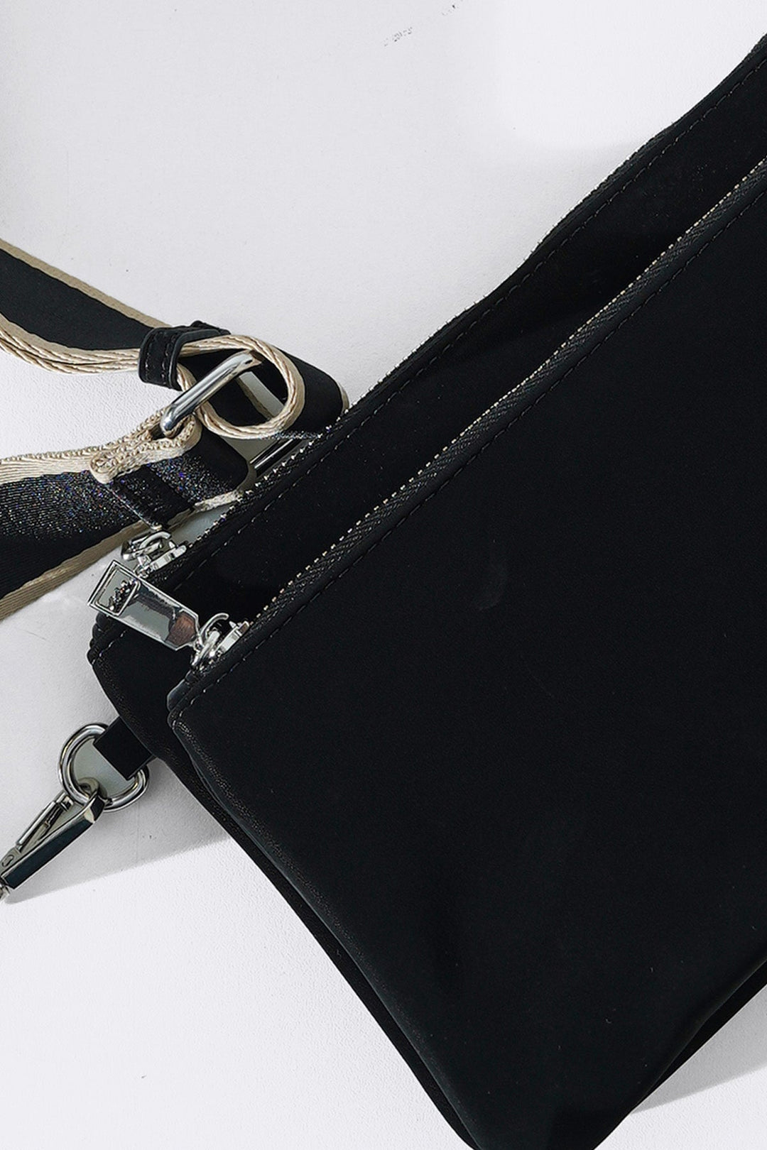 BLACK VELVET PEACH CROSSBODY