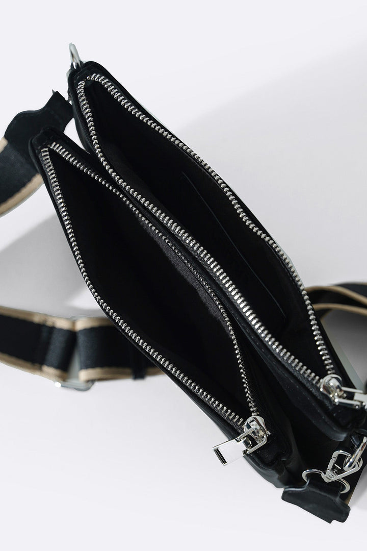 BLACK VELVET PEACH CROSSBODY