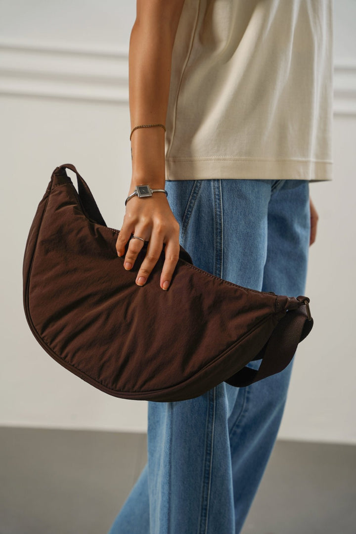 BROWN EASY TRAVEL CROSSBODY