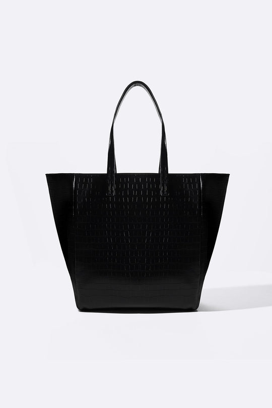 BLACK RAVELLO TOSS-IN TOTE