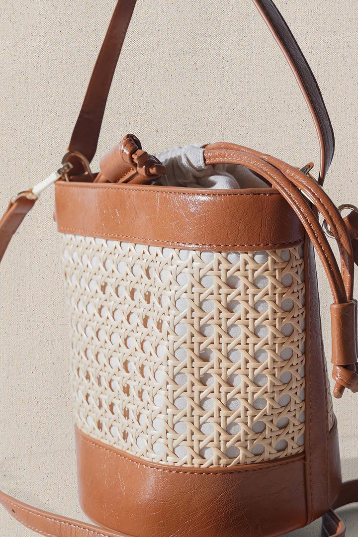 CAMEL TROPICANA BUCKET BAG