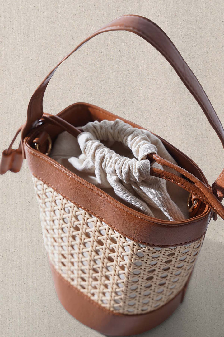 CAMEL TROPICANA BUCKET BAG
