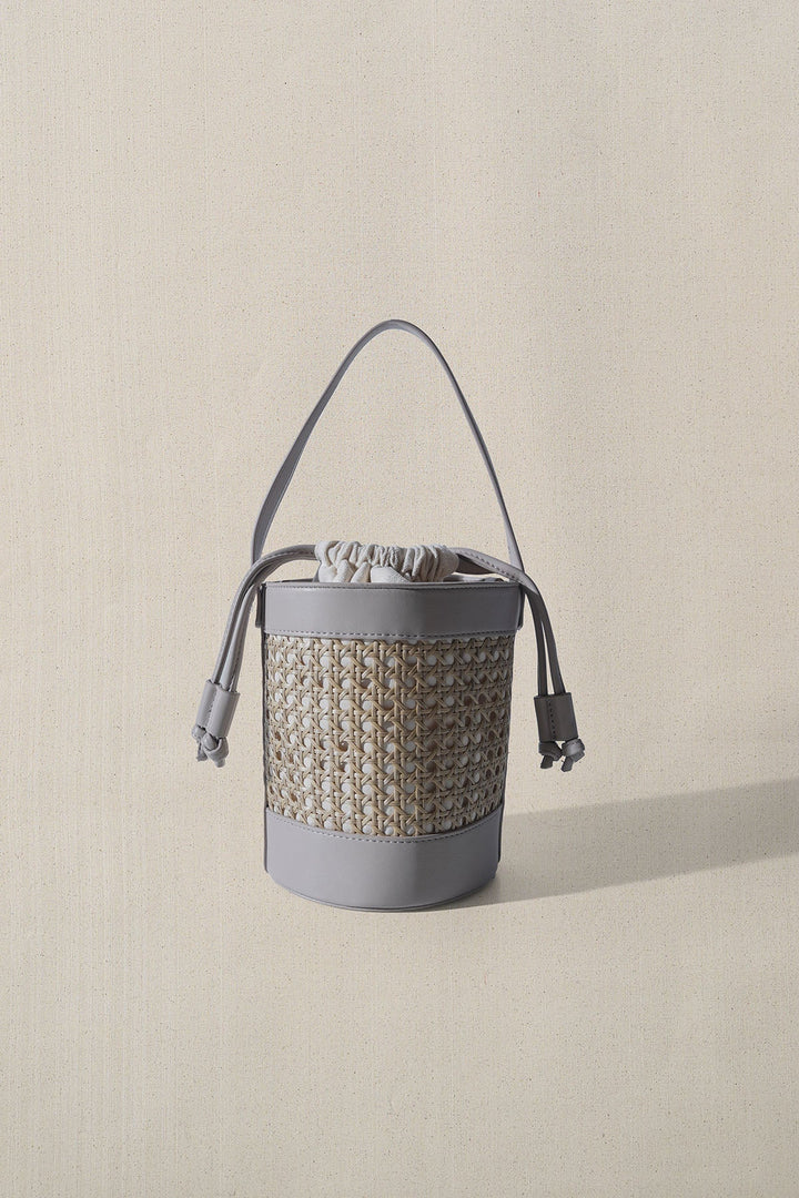 TAUPE TROPICANA BUCKET BAG