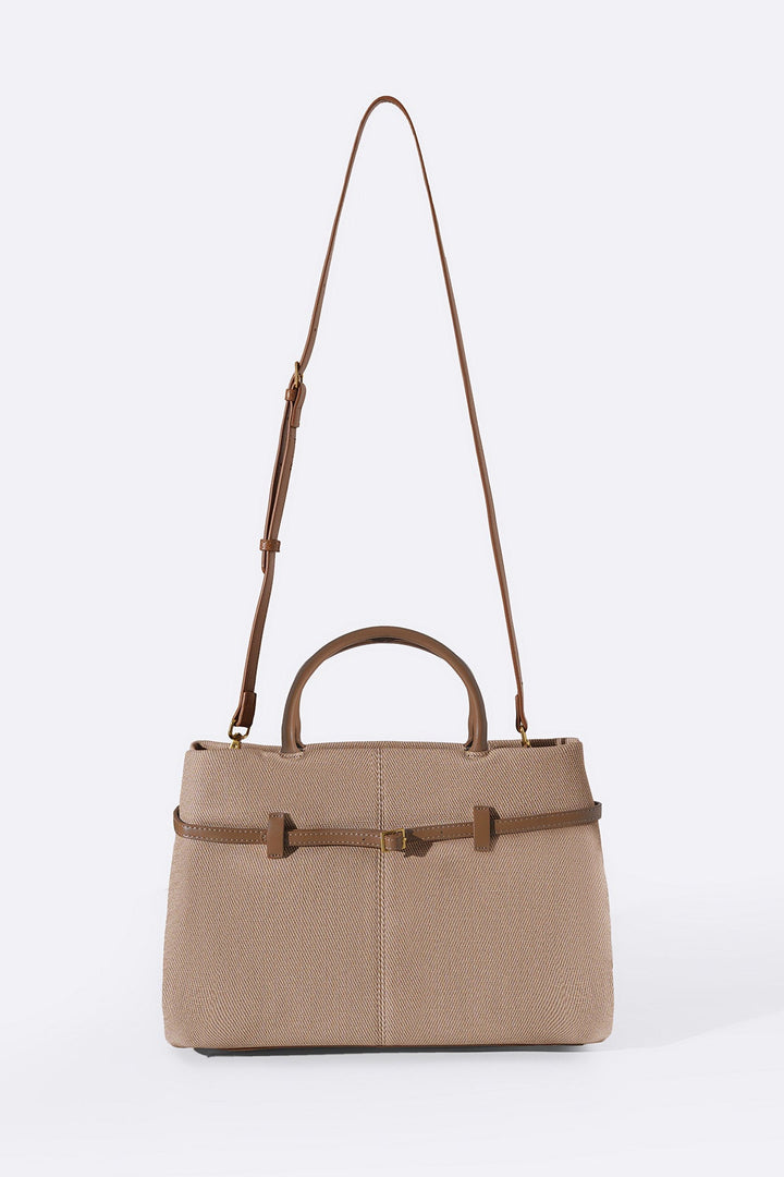 BEIGE KARAKOY TOP-HANDLE TOTE