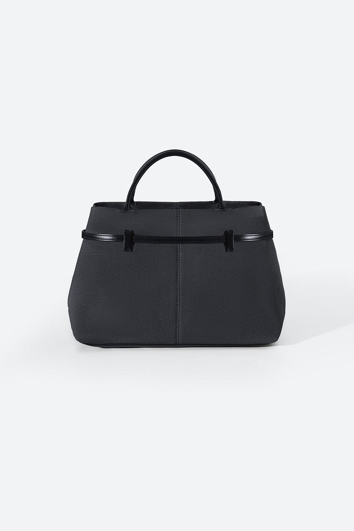 BLACK KARAKOY TOP-HANDLE TOTE