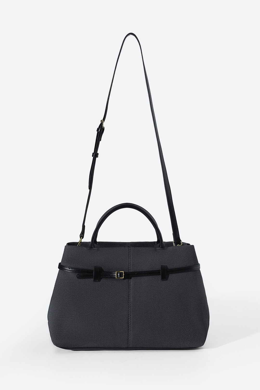 BLACK KARAKOY TOP-HANDLE TOTE