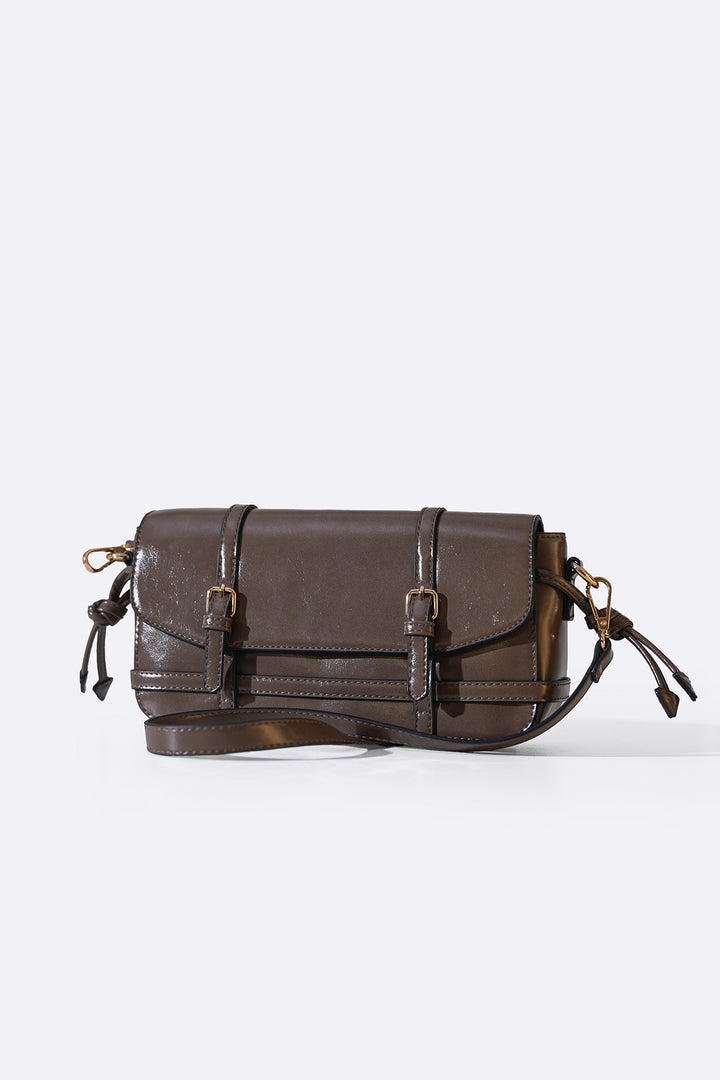 DARK BROWN ELBE CROSSBODY BAG