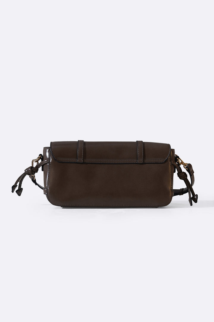 DARK BROWN ELBE CROSSBODY BAG