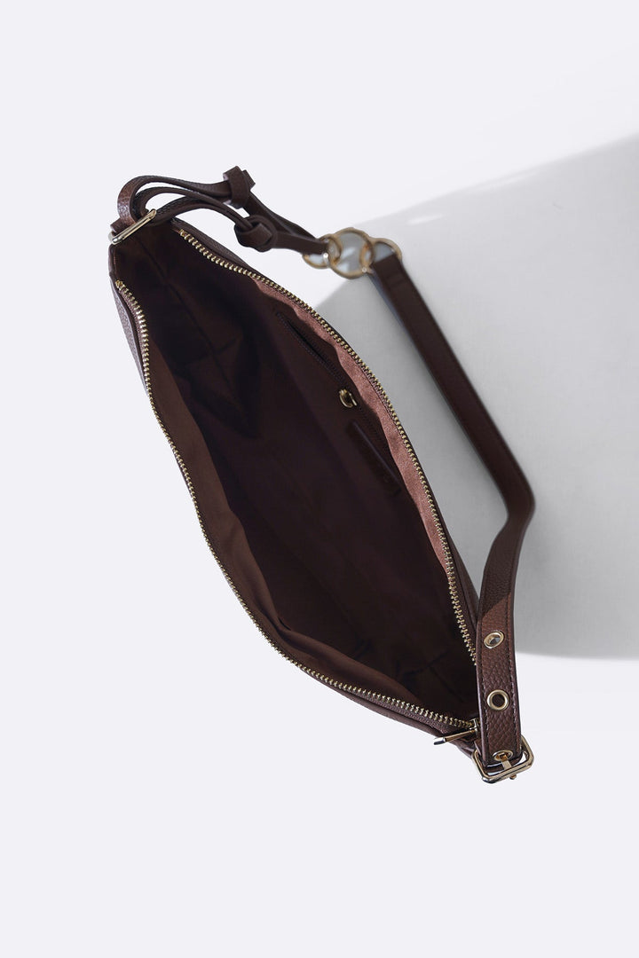 BROWN AFTER HOURS SHOULDER BAG