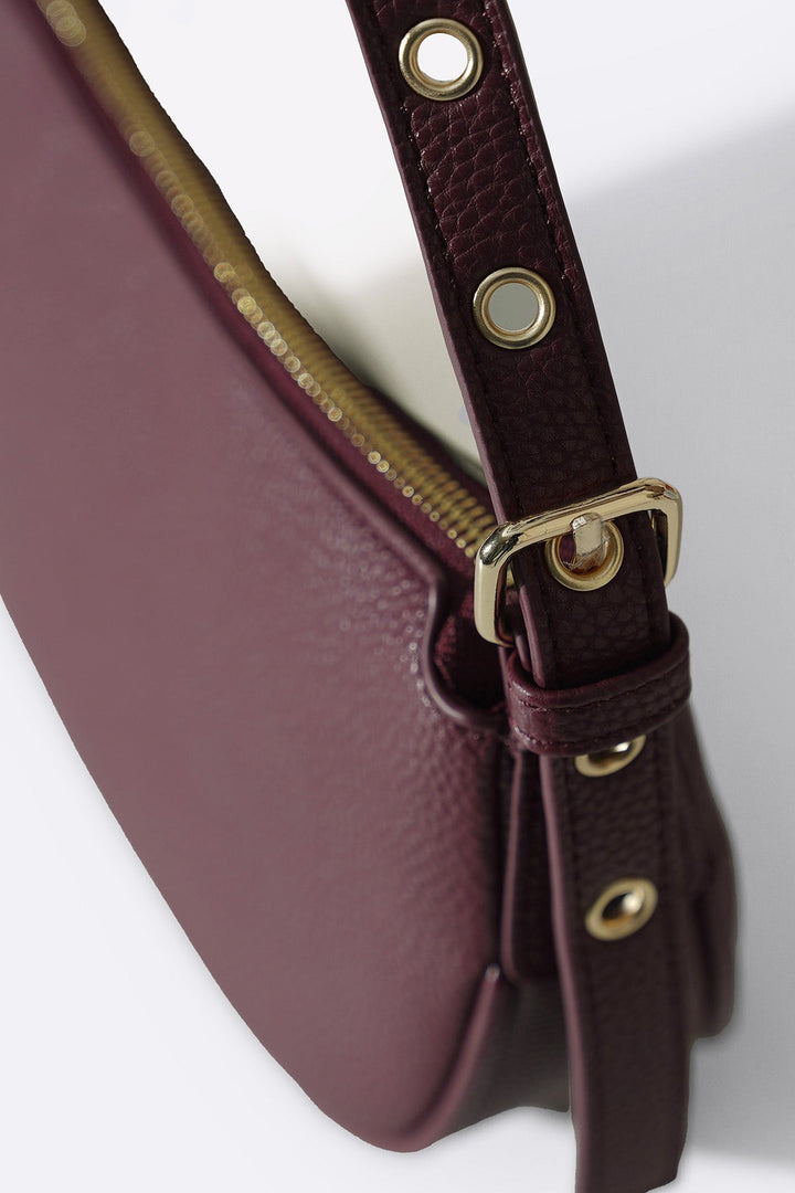 BURGUNDY AFTER HOURS SHOULDER BAG