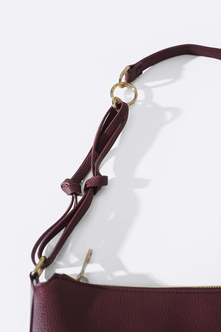 BURGUNDY AFTER HOURS SHOULDER BAG