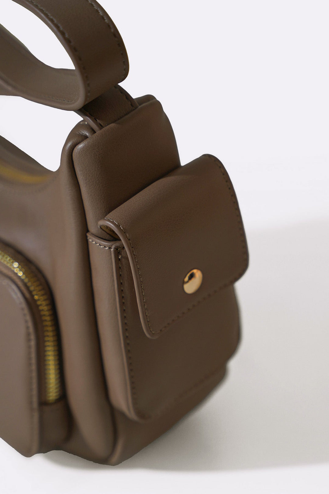 TAUPE EVERYTHING SHOULDER BAG