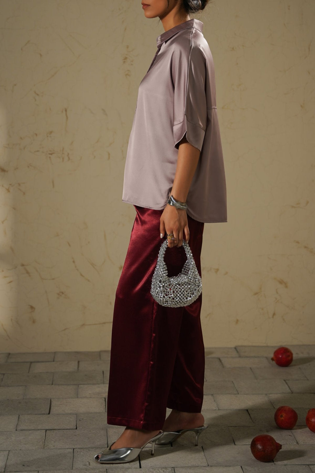 SILVER COCKTAIL CLUTCH