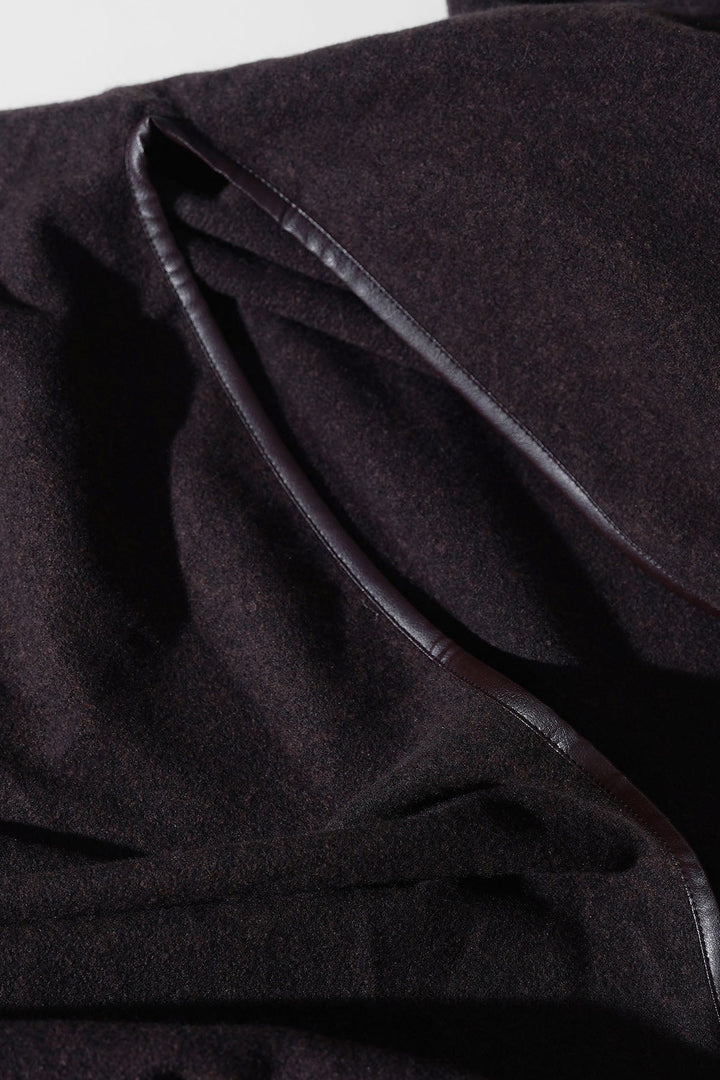 MOCHA EDGE LINED CAPE